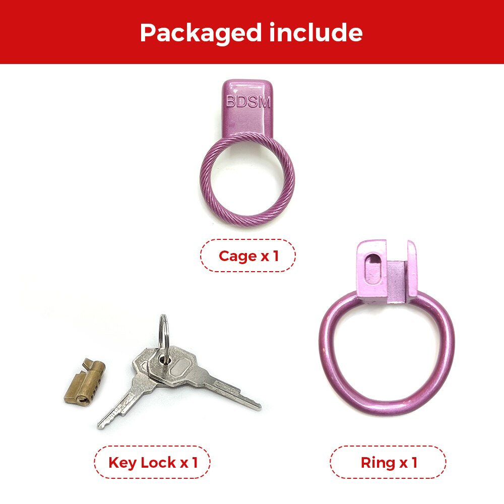 Ultra Purple Circle Bondage Chastity Cage – GXLOCK Store