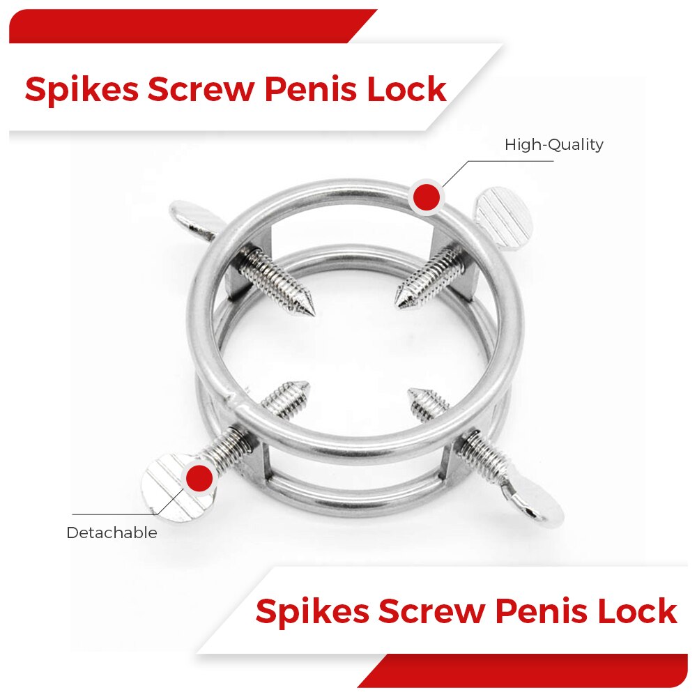 Adjustable Spikes Screw Male Penis Ring GXLOCK Store Adjustable Spikes Screw Male Penis Ring GXLOCK Store