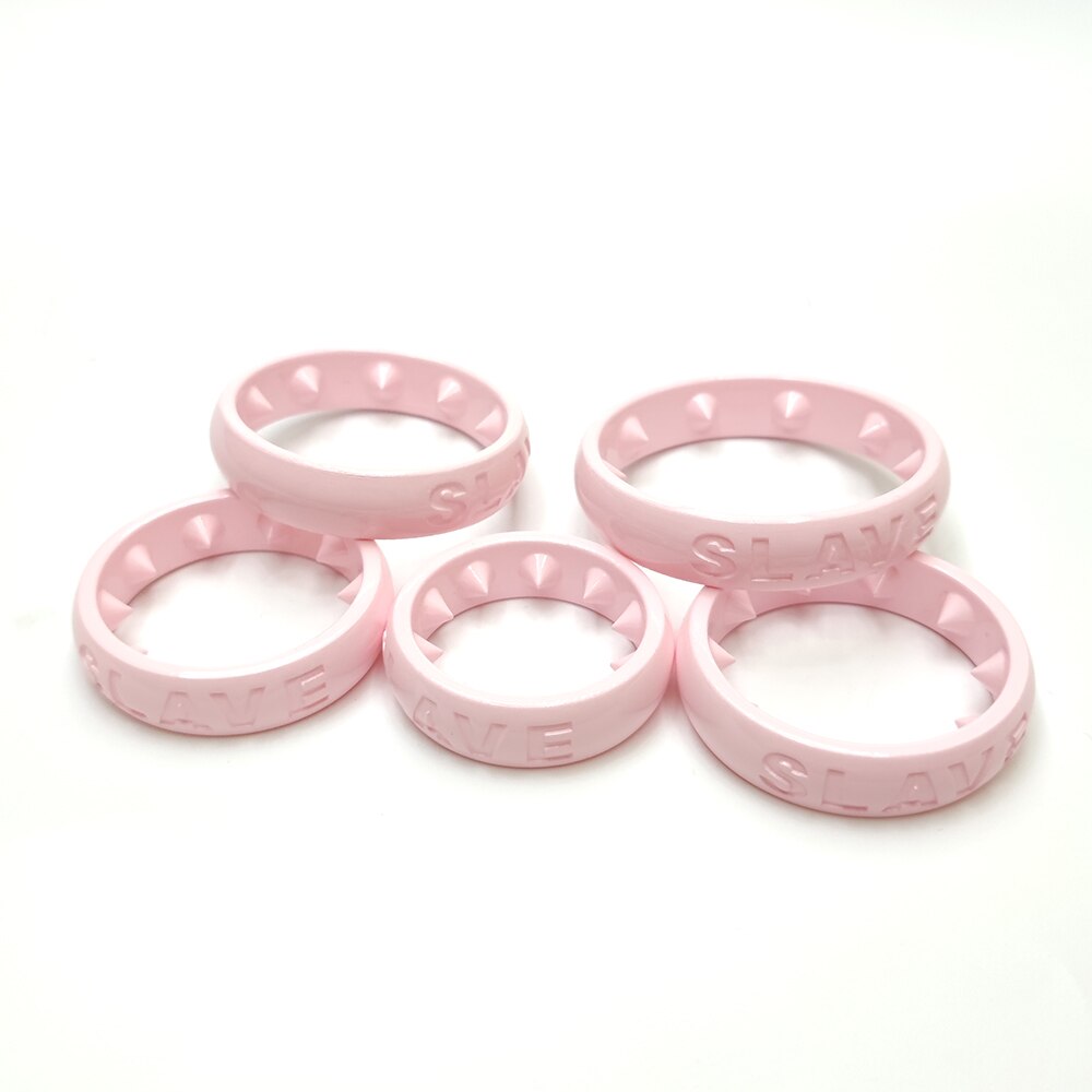 BDSM Spiked Slave Cock Rings Pink Penis Ring