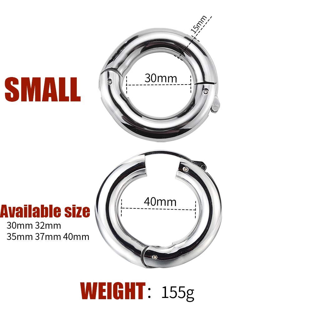 Adjustable Stainless Steel Orgasm Cock Ring