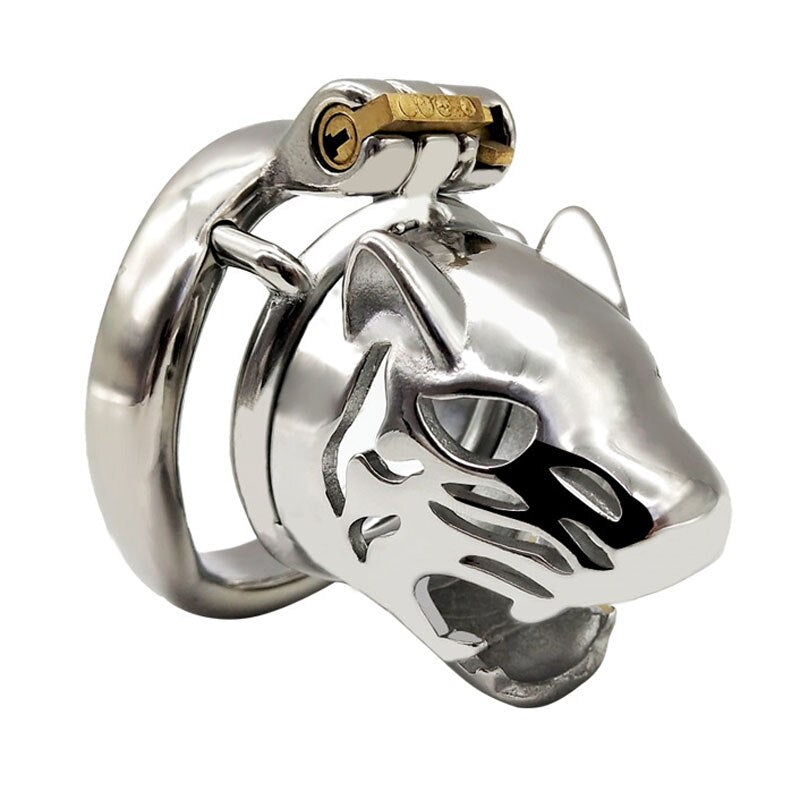 Curved Ring BDSM Metal Chastity Cage