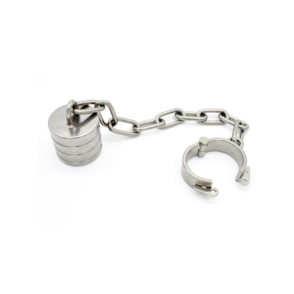 Male Weight Ball Stretcher Metal Penis Ring