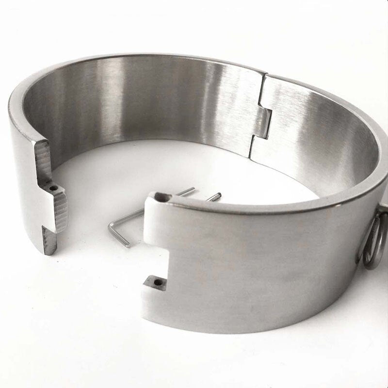 BDSM  4cm High Metal Neck Collars