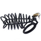 Black Stainless Steel Penis Ring Lock Cock Cage