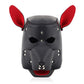 Leather Dog Mask With Chain