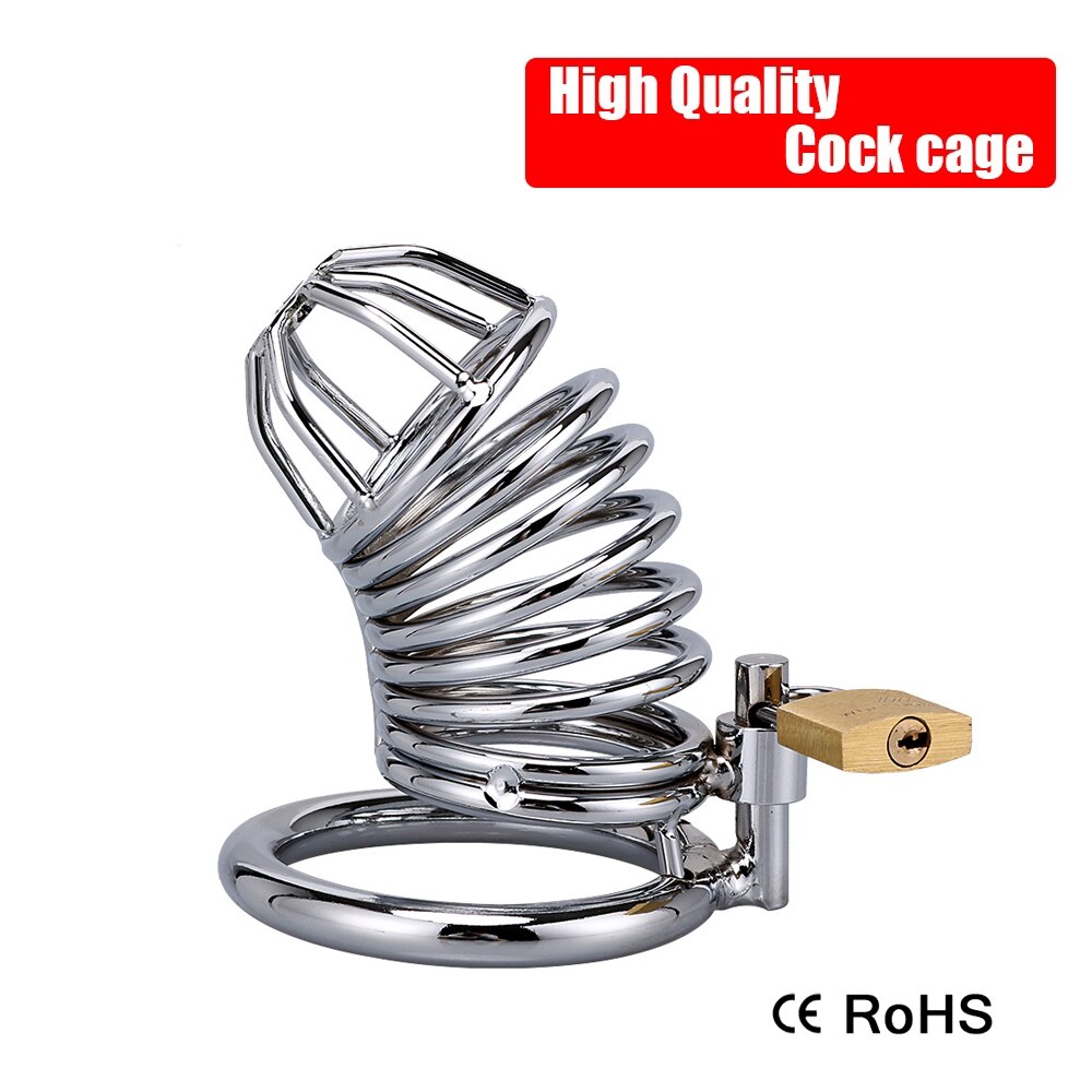 Stainless Steel Large Abstinence Cock Cage