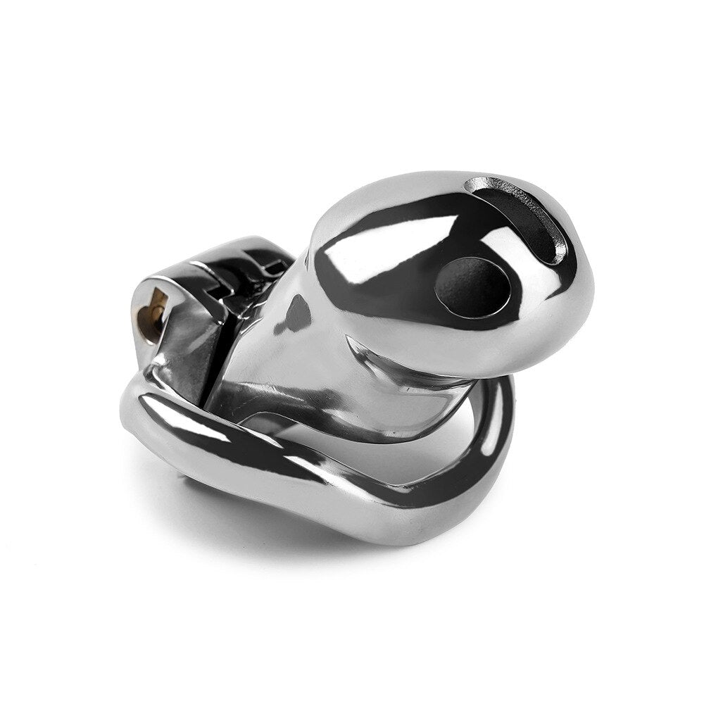 Smooth Full Cover Stainless Steel Chastity Cage