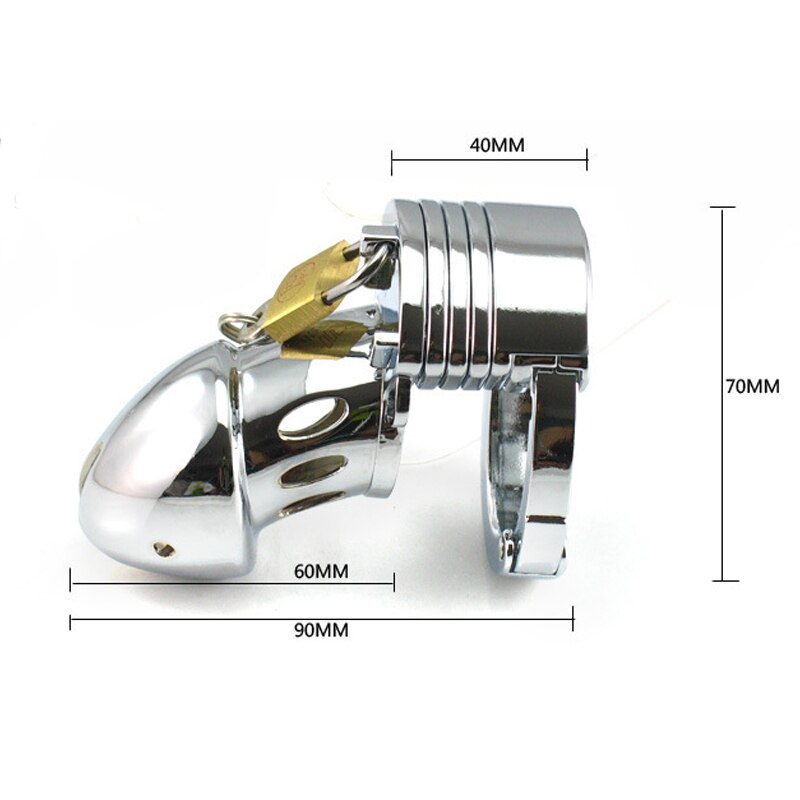 Adjustable Lock Ring Heavy Chastity Cage