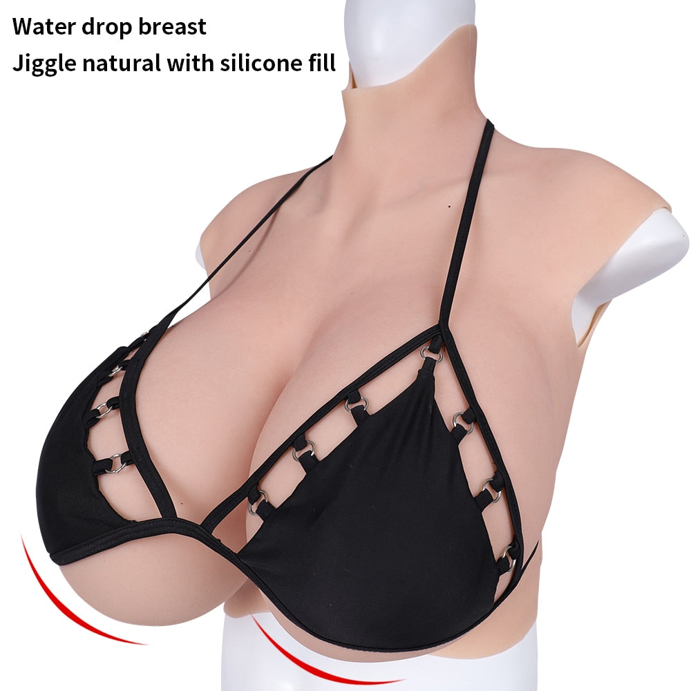 Sissy Silicon Prostheses K Cup Fake Boobs