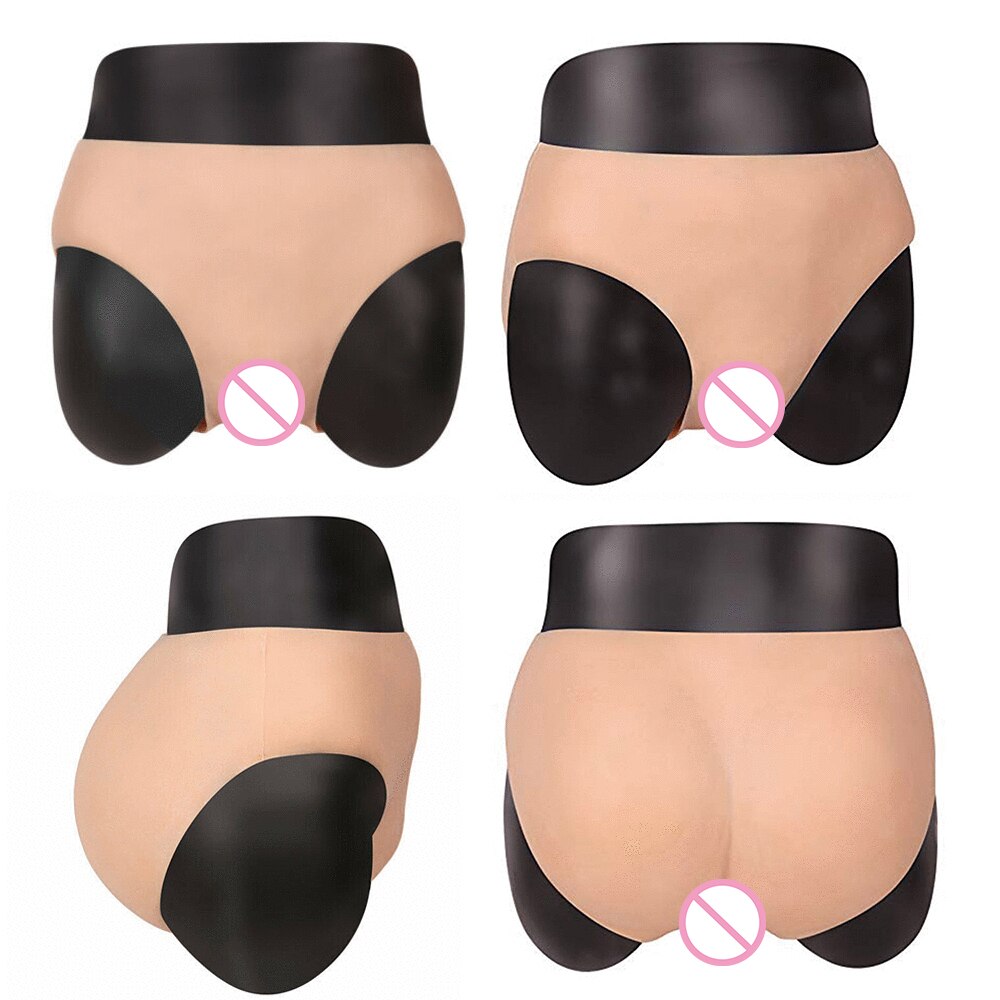 Silicone Fake Vagina Underwear Panties