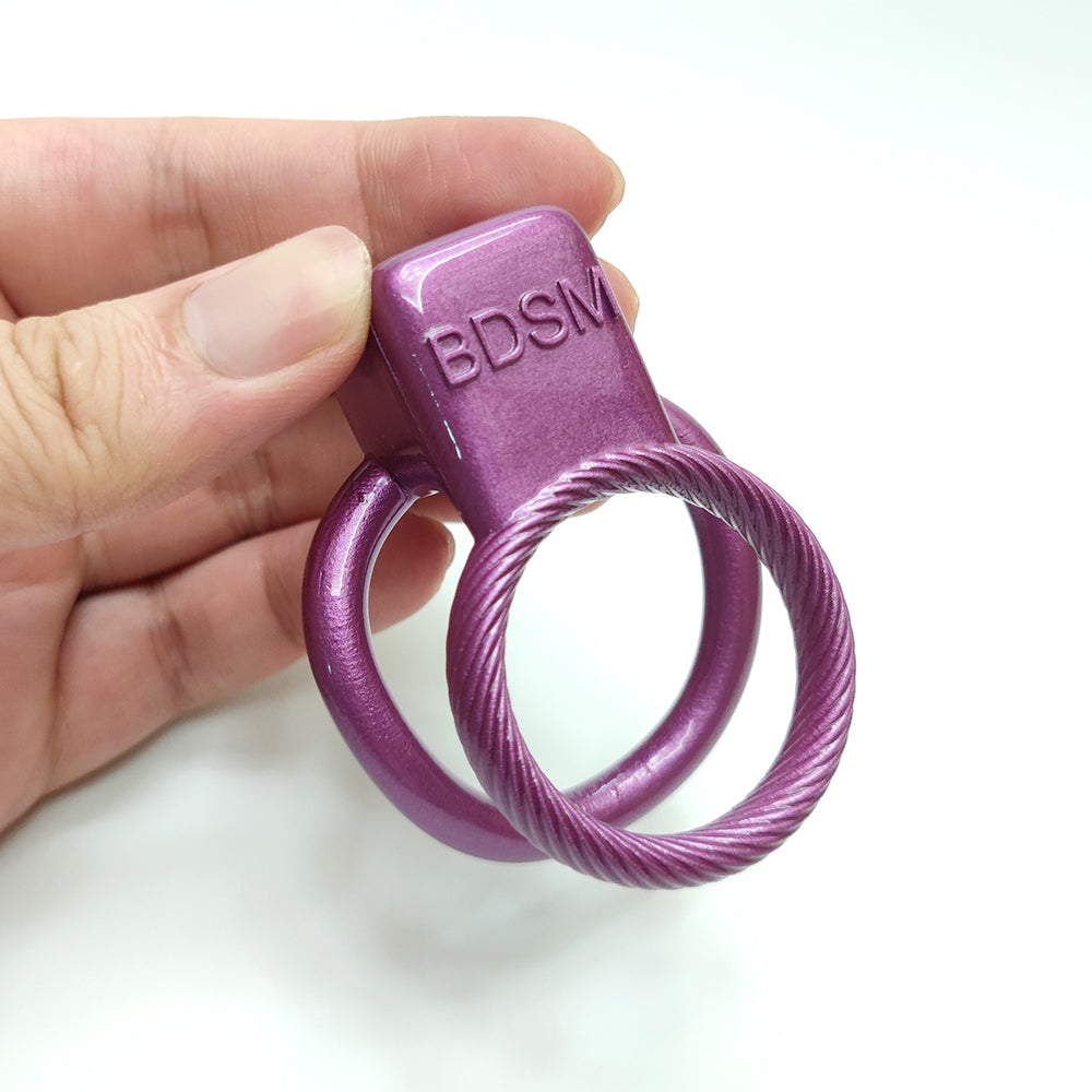 Ultra Purple Circle Bondage Chastity Cage