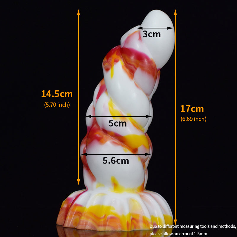 Colorful Silicone Bumps Fantasy Dildo