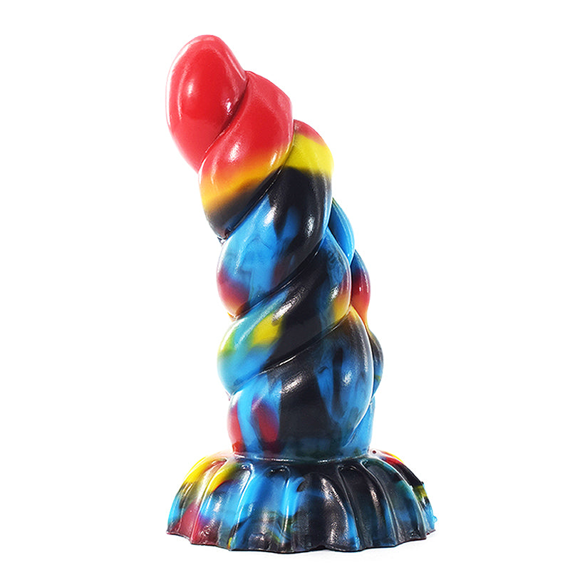 Colorful Silicone Bumps Fantasy Dildo