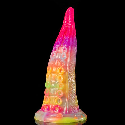 9 inch Mulit-Color Luminous Octopus Dildo