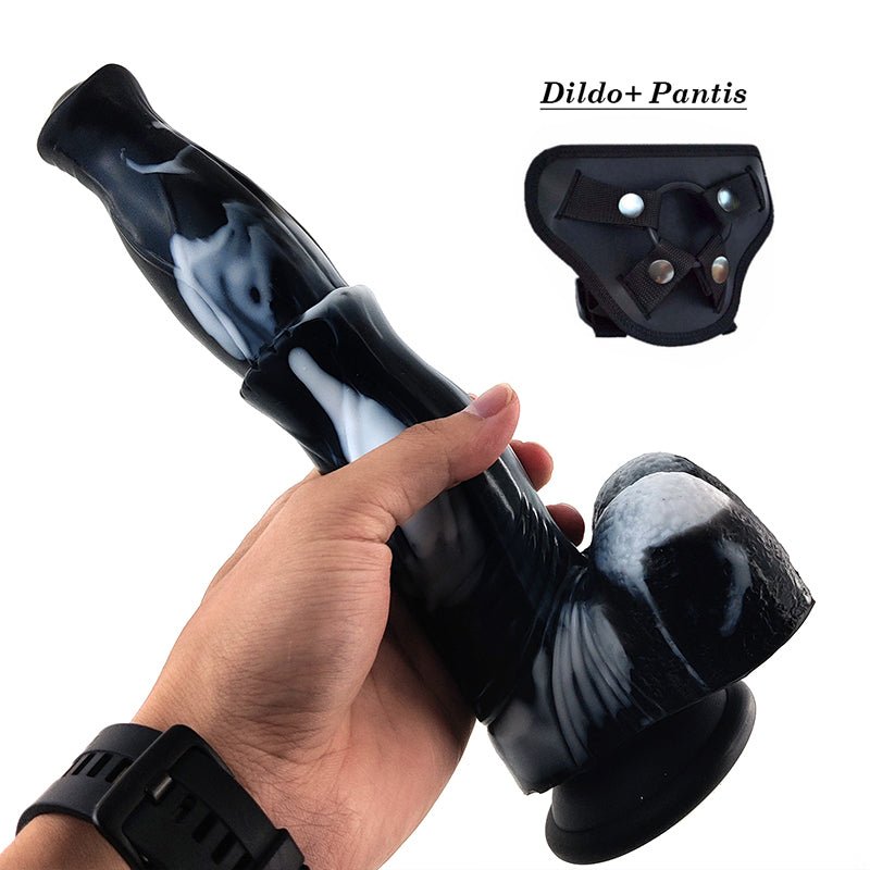9.6 inch Soft Silicone Realistic Horse Dildo