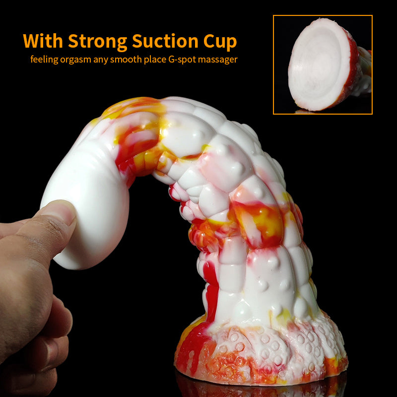 Colorful Massager Suction Cup Dildo