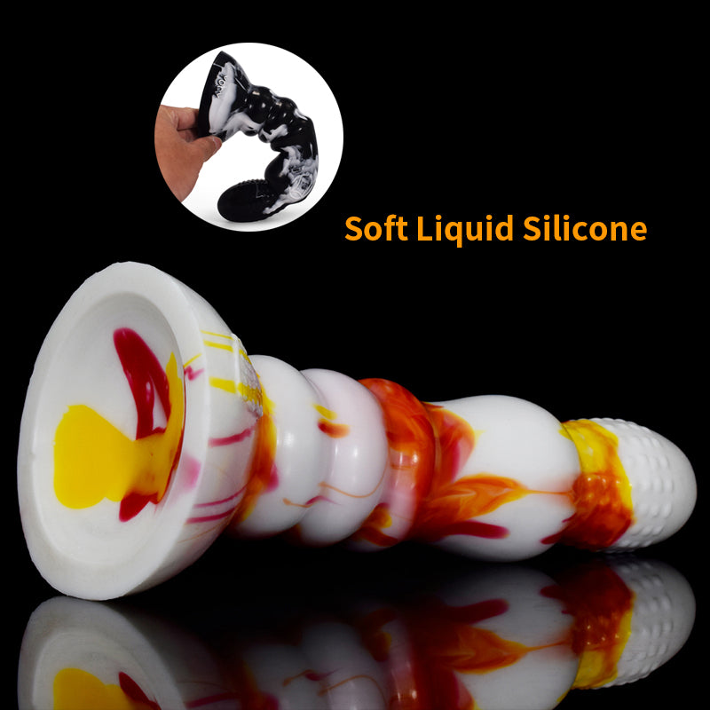 Colorful Massager Suction Cup Dildo