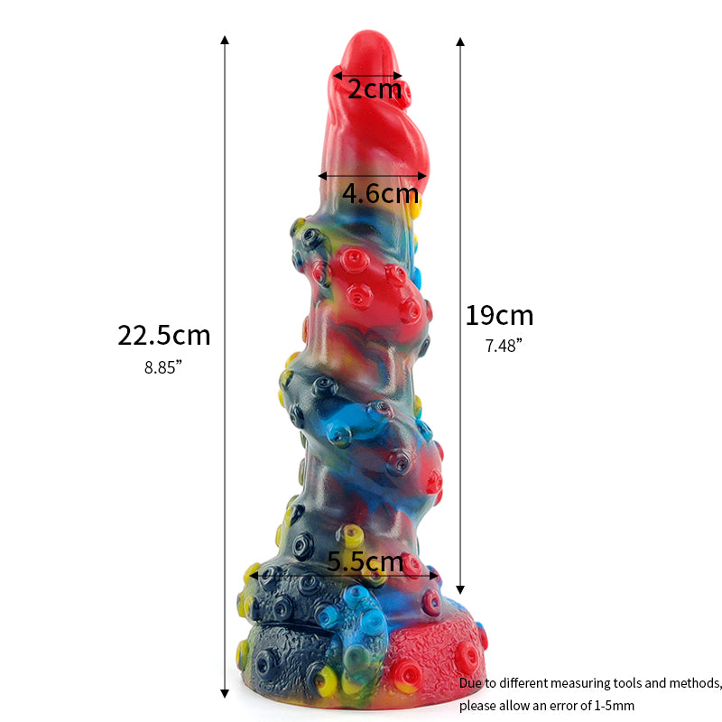 Colorful Tentacle Silicone Animal Dildo