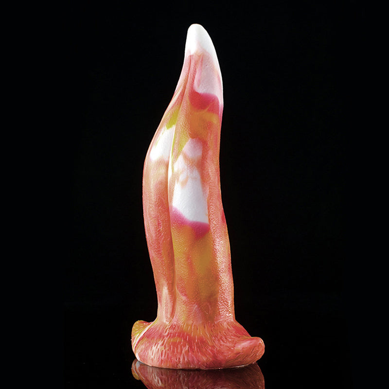 Pink Silicone Dragon Tongue Dildo