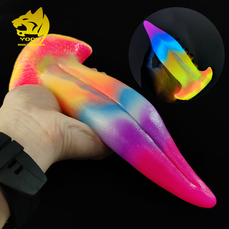 Pink Silicone Dragon Tongue Dildo