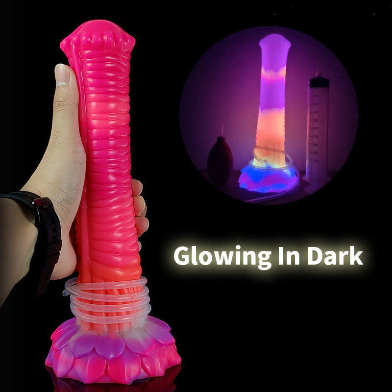 Glowing In Dark Pink Horse Dildo