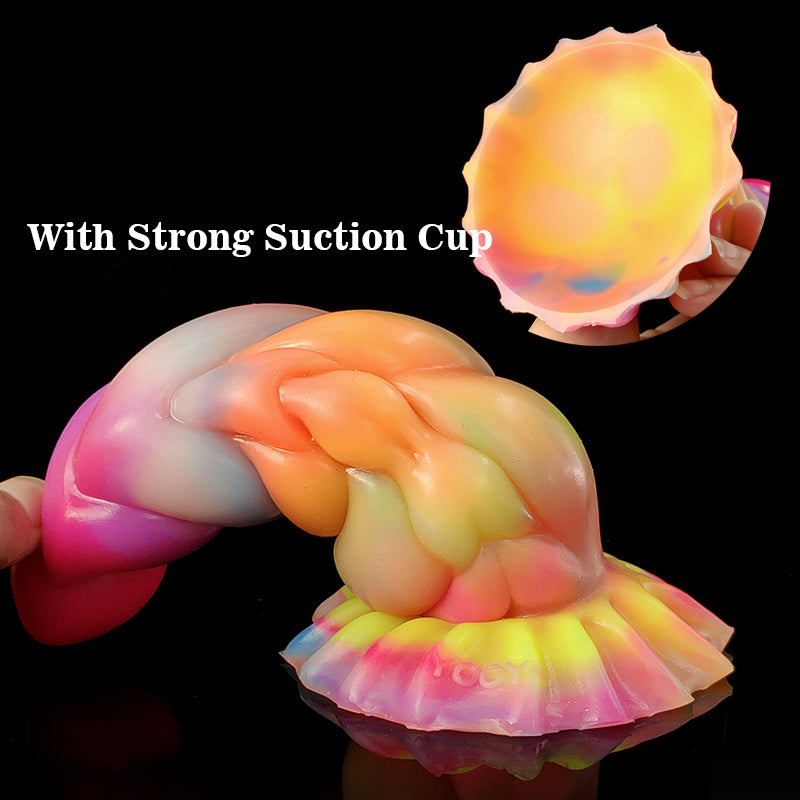 Five Rings Bead Silicone Dildo Waterproof Luminous