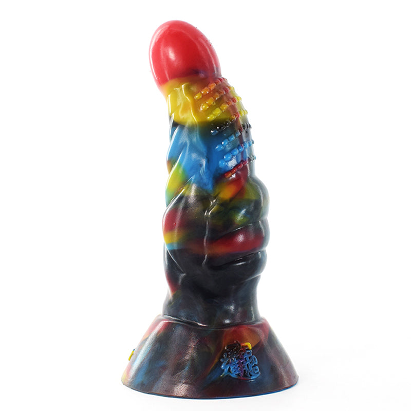 G-Spot Thumbs Up Colorful Dildo
