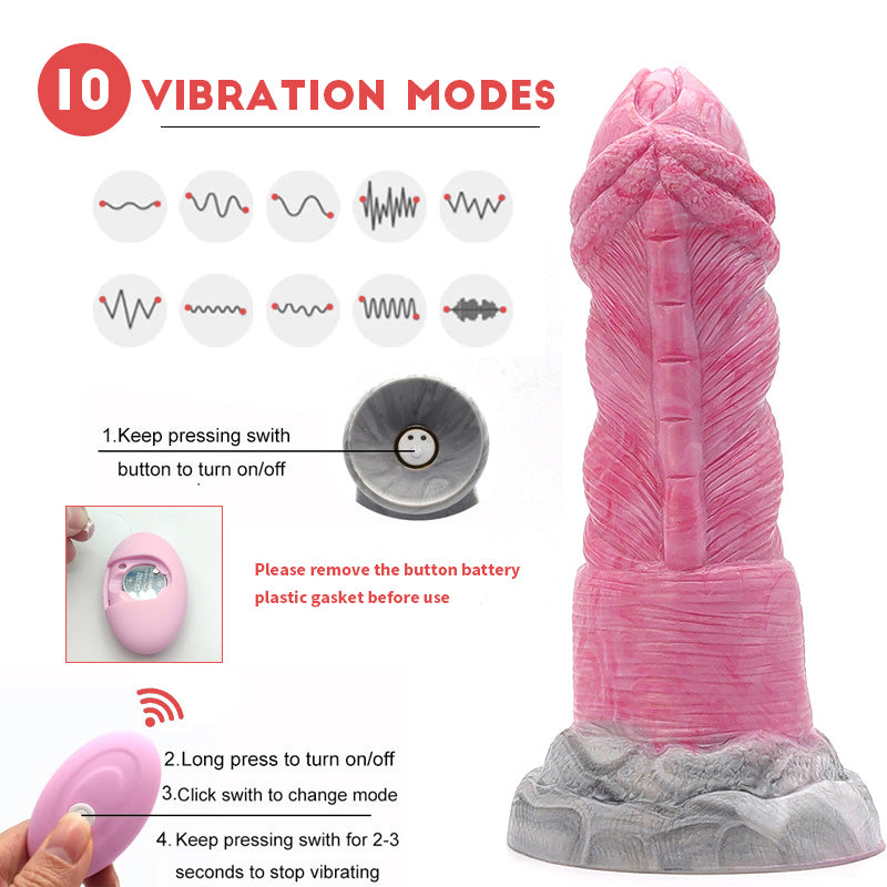 Huge Flower Head Dildo Remote Vibrator