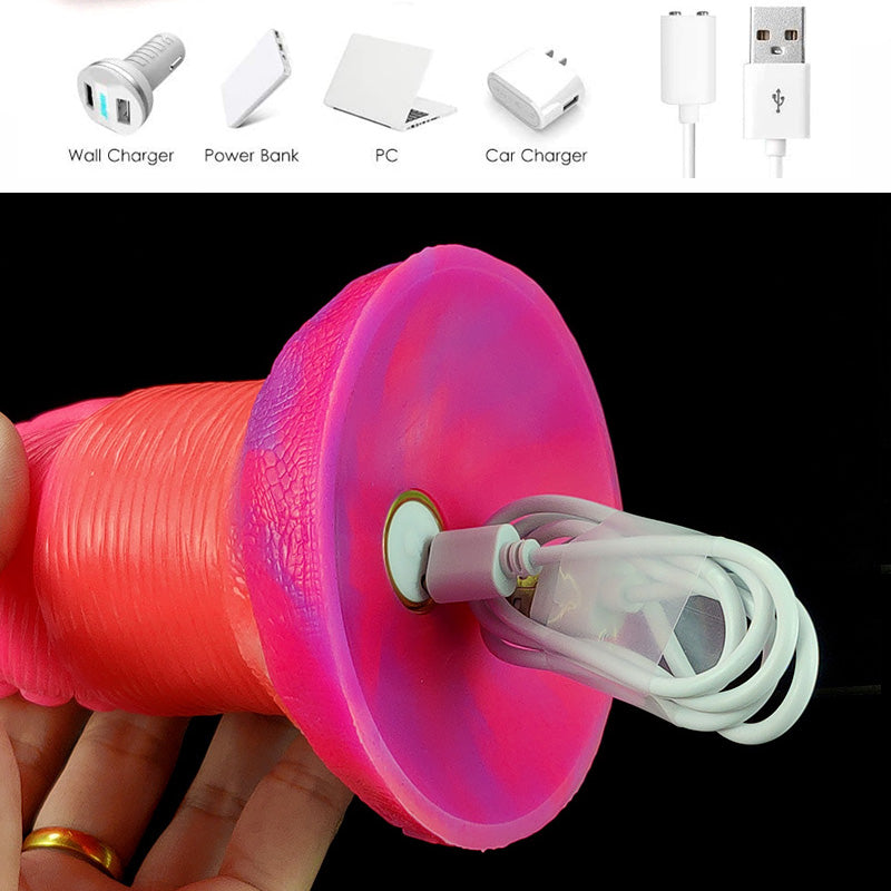 Huge Flower Head Dildo Remote Vibrator