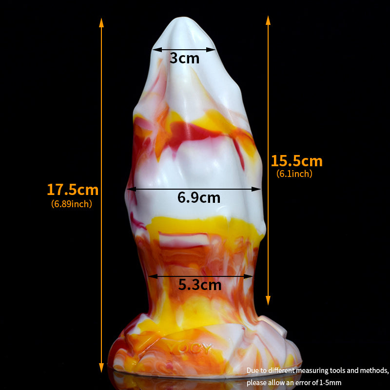 Soft Silicone Colorful Huge Dildo