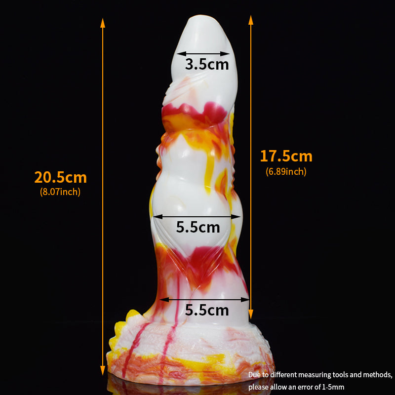 Erotic Design Colorful Silicone Dildo