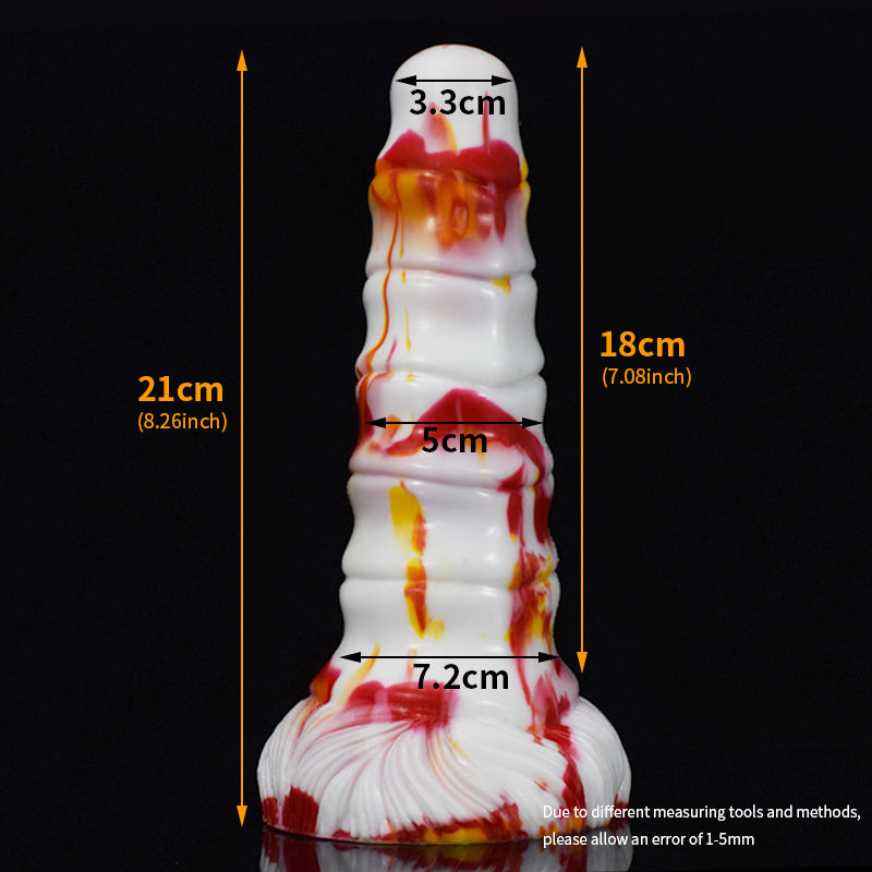 Huge Colorful Dildo With Suction Cup