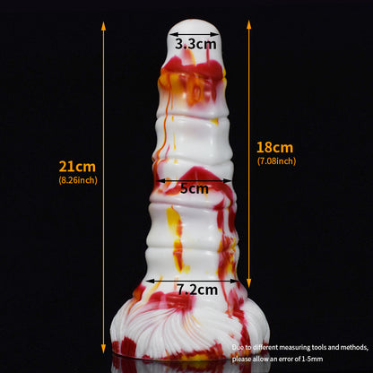 Huge Colorful Dildo With Suction Cup