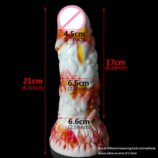 Huge Fantasy Dildo Colorful Realistic Penis