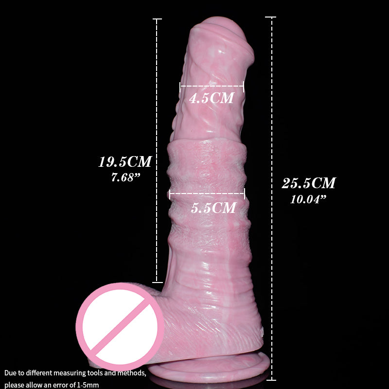 Liquid Silicone Soft Huge Pink Dildo