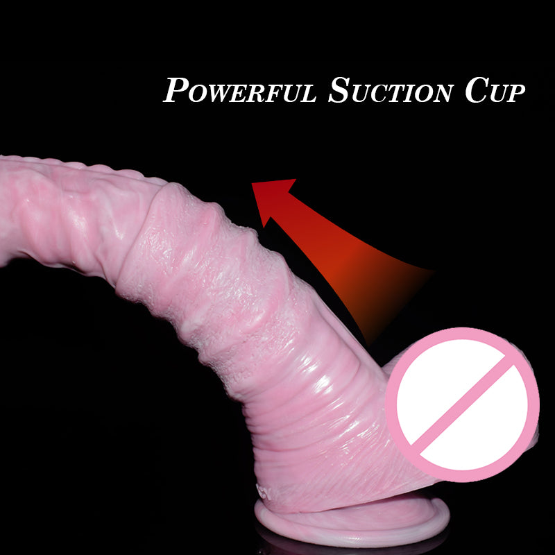 Liquid Silicone Soft Huge Pink Dildo