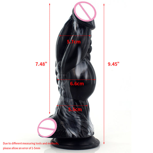 Huge Silicone Knot Dildo Animal Realistic Wolf Fake Penis