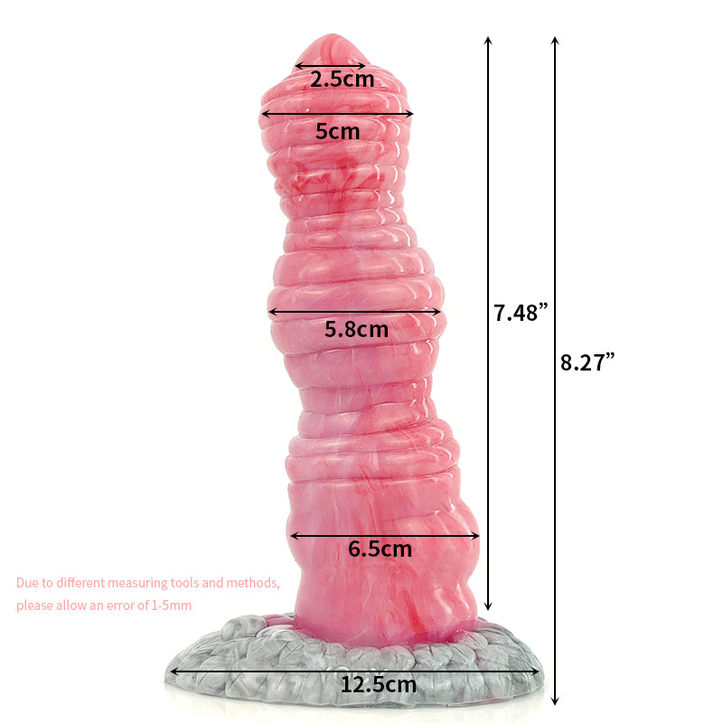 Soft Silicone Hurricane Anal Huge Dildo