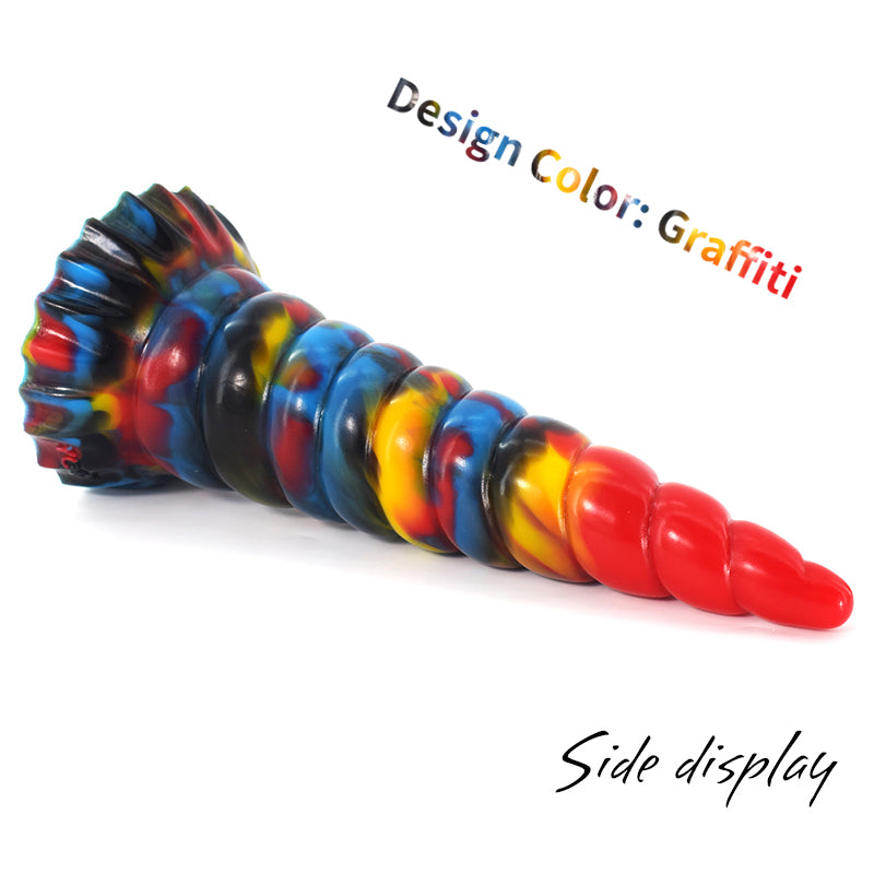 Large Unicorn Spiral Fantasy Animal Dildo