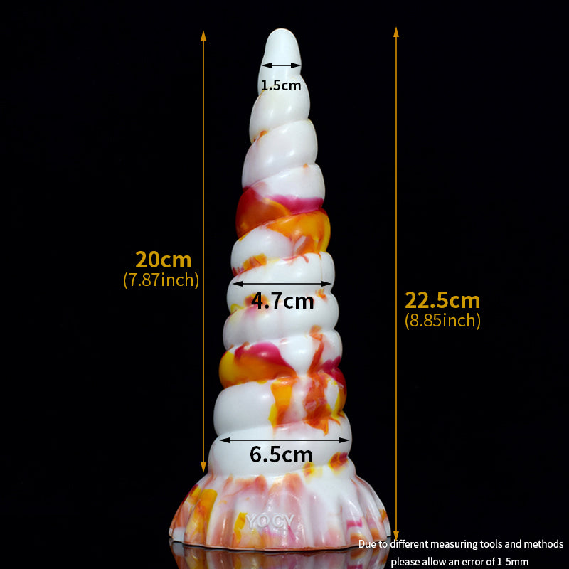 Large Unicorn Spiral Fantasy Animal Dildo