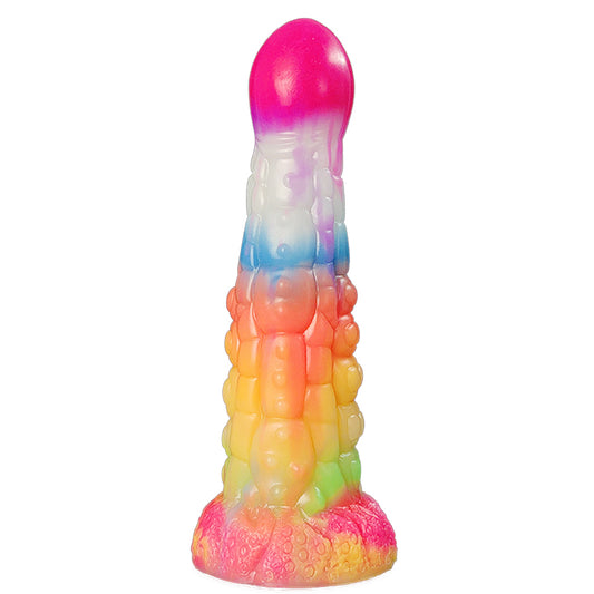 Large Cone Silicone Luminous Colorful Dildo