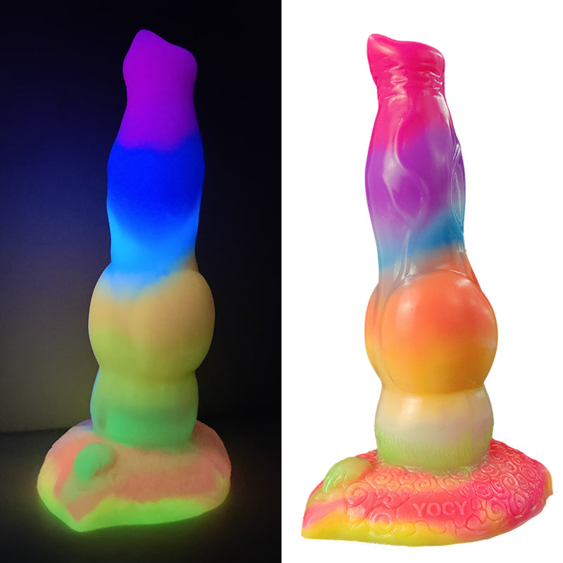 Large Silicone Colorful Dildos Protaste Massager