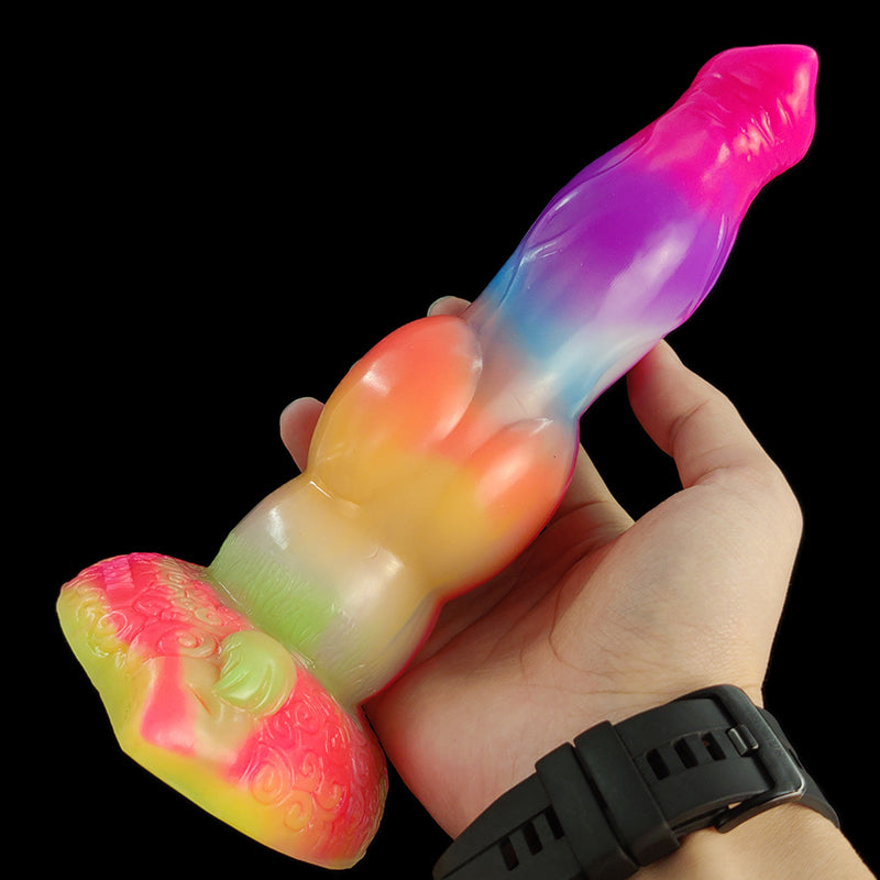 Large Silicone Colorful Dildos Protaste Massager