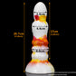 Liquid Silicone Animal Flame Dildo With Sucker