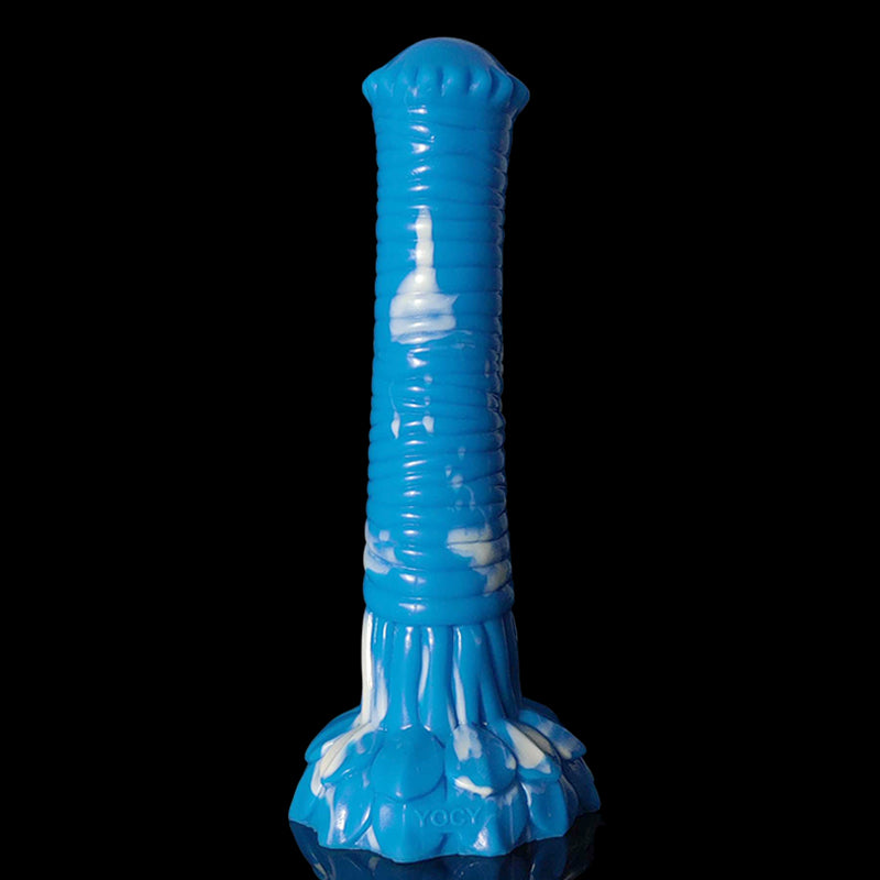 Long Horse Dildo Silicone Fake Dicks Flower Colorful