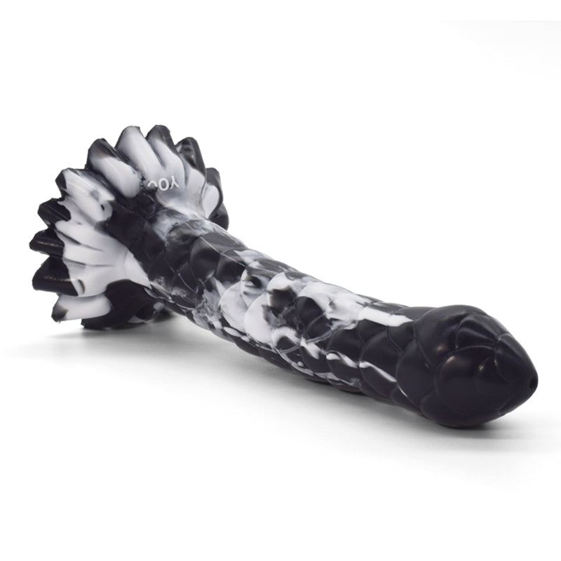 Long Horse Dildo Silicone Fake Dicks Flower Colorful