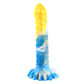 Long Horse Dildo Silicone Fake Dicks Flower Colorful
