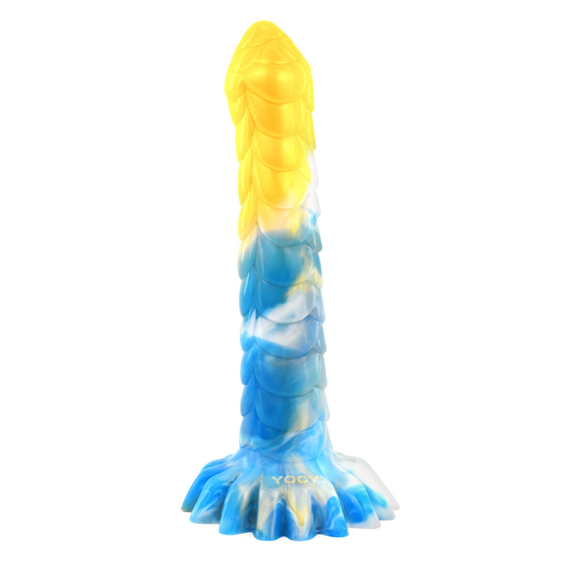 Long Horse Dildo Silicone Fake Dicks Flower Colorful