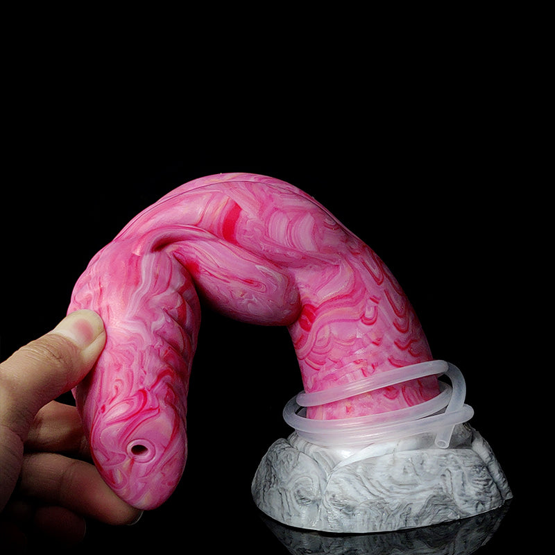 Soft Silicone Long Wolf Knot Dildo