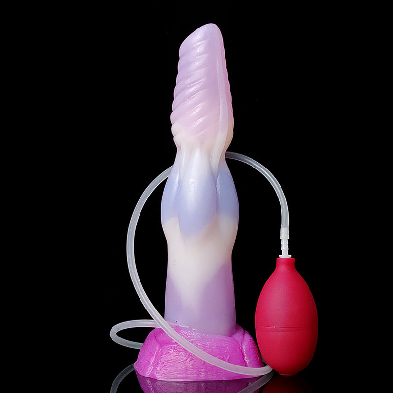 Soft Silicone Long Wolf Knot Dildo